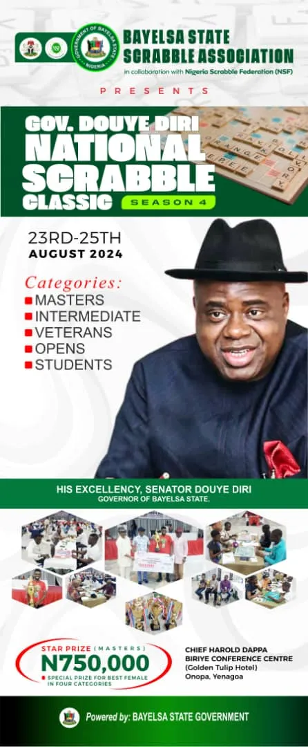 WESPA, PANASA Endorse Gov Diri Scrabble Classic